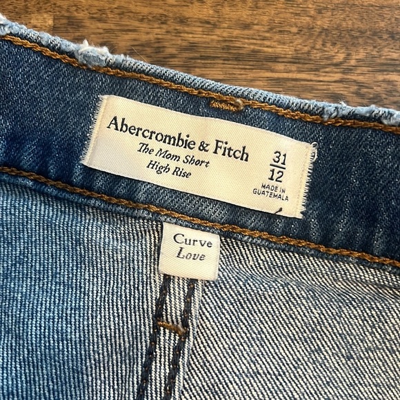 Abercrombie & Fitch Blue Jean Shorts Distressed Cut-Off Style - Picture 5 of 10